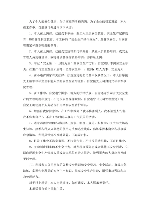 安全责任承诺书3篇.docx