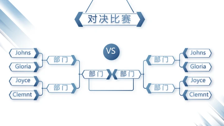 蓝色创意人力资源工作总结汇报PPT动态模板