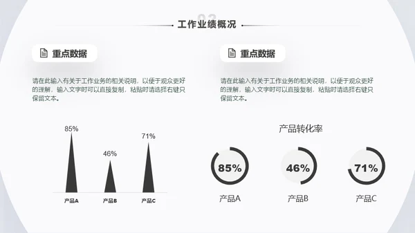 极简风年终总结工作汇报模板