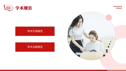 红色简约学术道德与学术规范PPT模板宣传PPT动态PPT职业道德