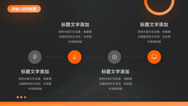 橙色暗色潮流前沿短视频运营教程PPT模板