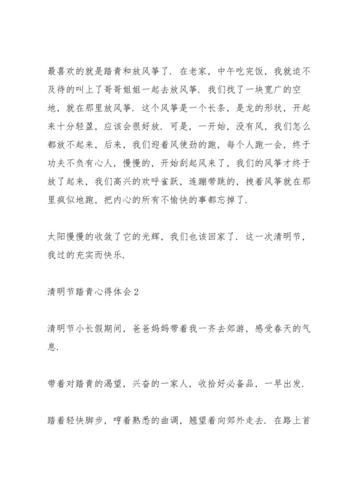 清明节小长假踏青游玩心得体会例文【5篇】.docx