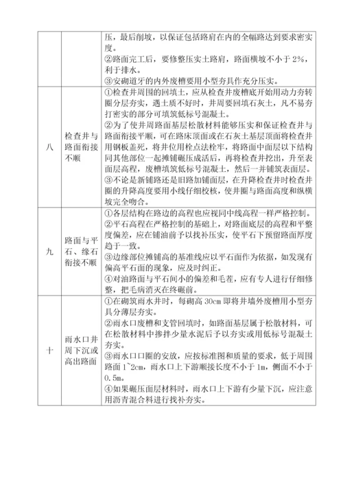 市政道路工程质量通病及防治.docx