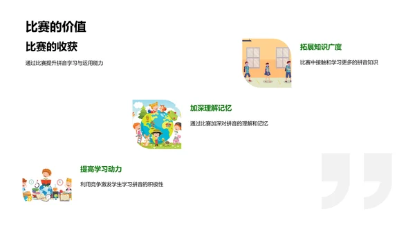 拼音知识竞赛引导PPT模板