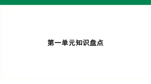 统编版语文一年级上册期中复习单元知识盘点  课件