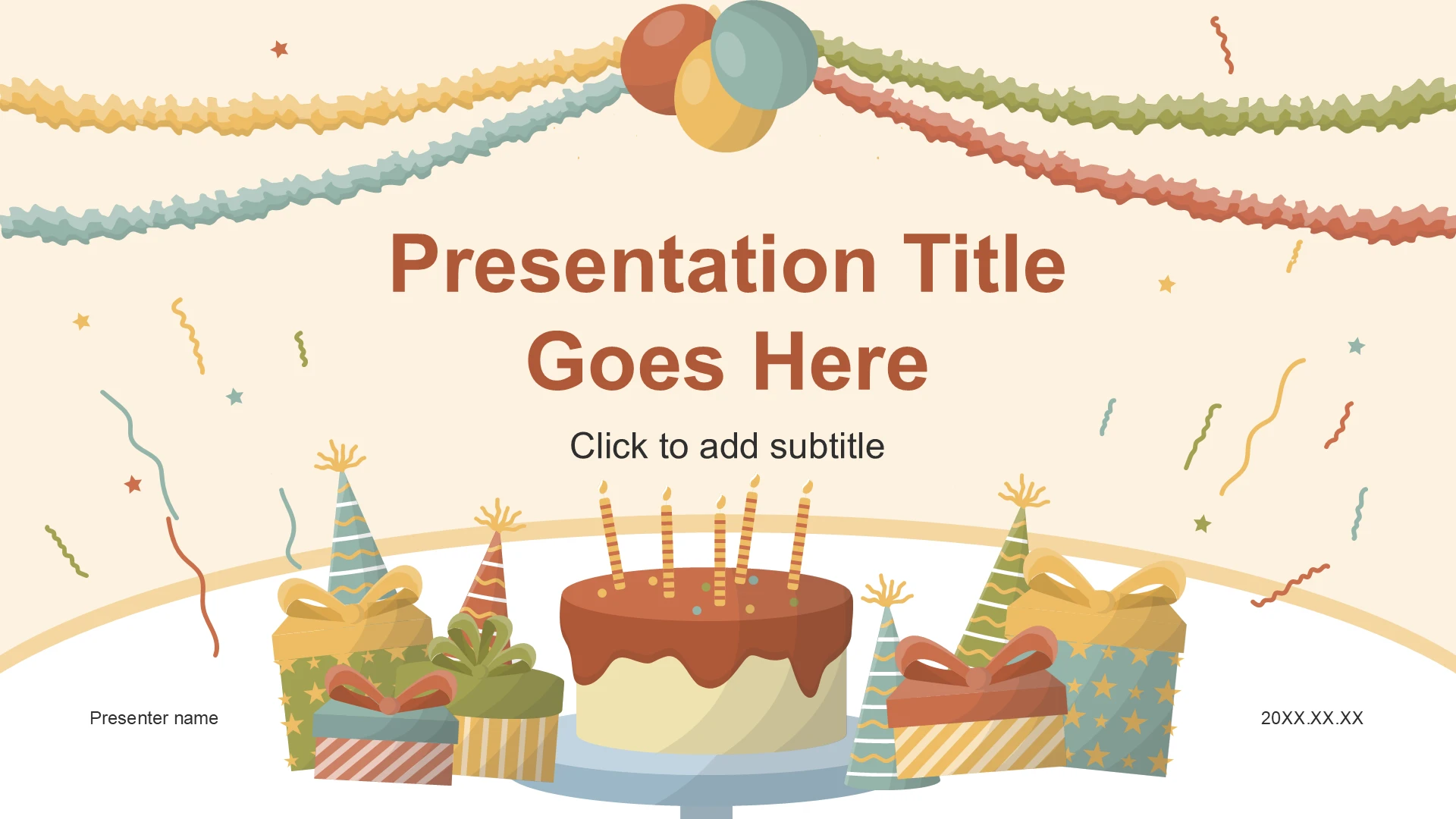 生日活动策划方案PPT主题