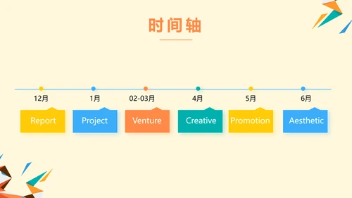 橙色创意几何图形儿童玩具产品介绍PPT模板