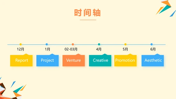 橙色创意几何图形儿童玩具产品介绍PPT模板