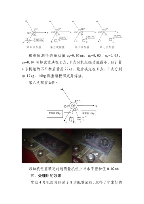 水轮发电机转子不平衡分析与处理毕业论文.docx