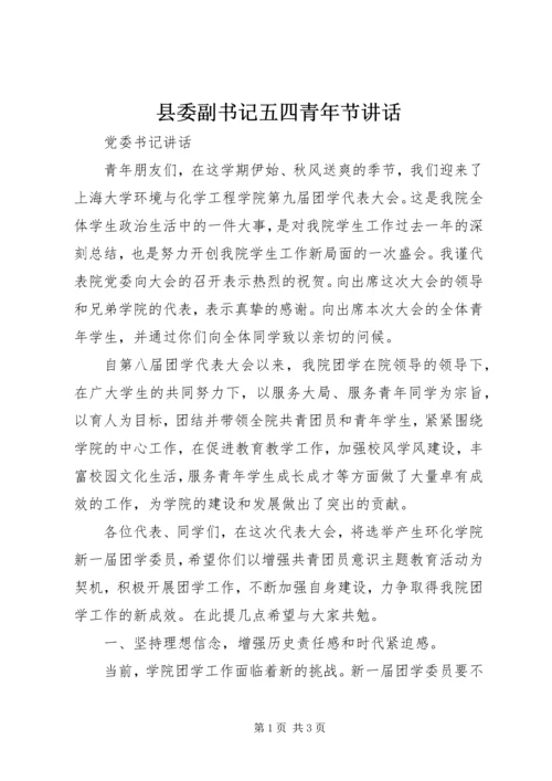 县委副书记五四青年节讲话 (5).docx