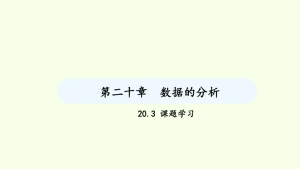 20.3课题学习 体质健康测试中的数据分析课件（共21张PPT） 2025年春人教版数学八年级下册