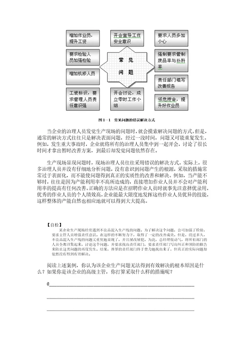 生产问题分析与解决讲义