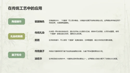 绿色国风中国传统配色竹篁绿介绍PPT模板