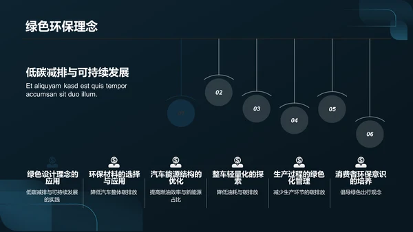 蓝色汽车设计与艺术PPT模板