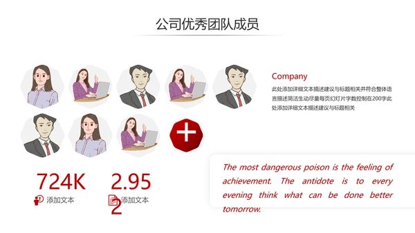 欧美风创意企业宣传公司简介商务PPT模板