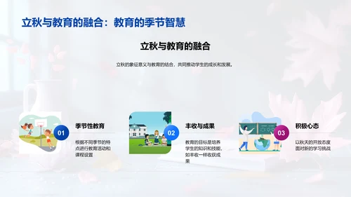 立秋与教育启示PPT模板