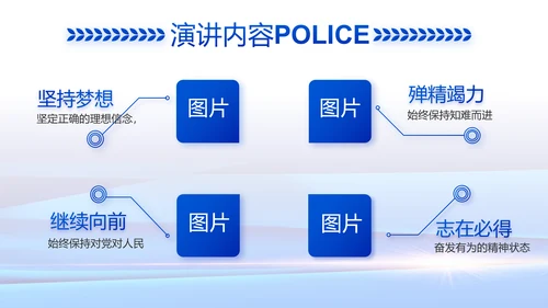 蓝色大气公安警察工作总结汇报动态PPT
