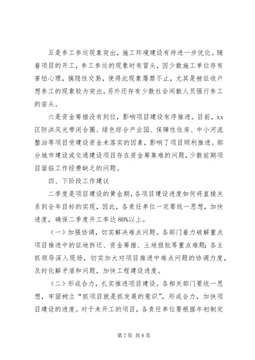 县重点项目建设运行情况汇报.docx