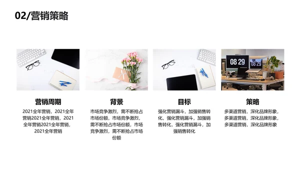 渐变简约风品牌推广营销方案