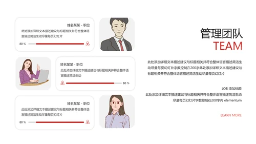 红色欧美风公司介绍企业宣传商务PPT模板