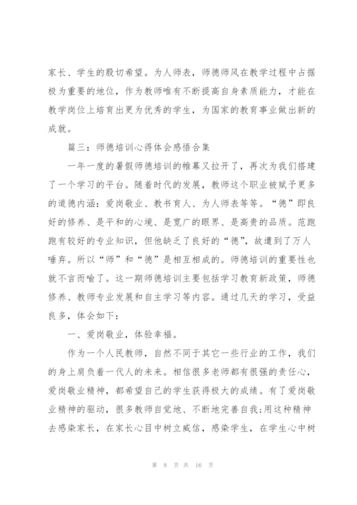 师德培训心得体会感悟(合集5篇).docx