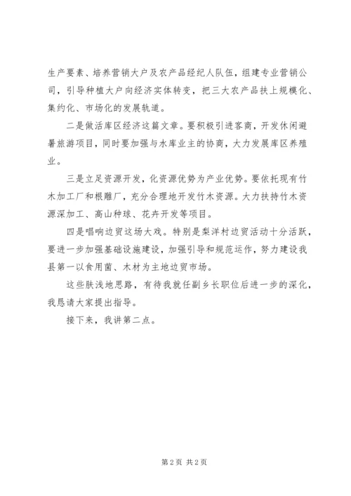 副乡长职位竞职演说稿范文.docx