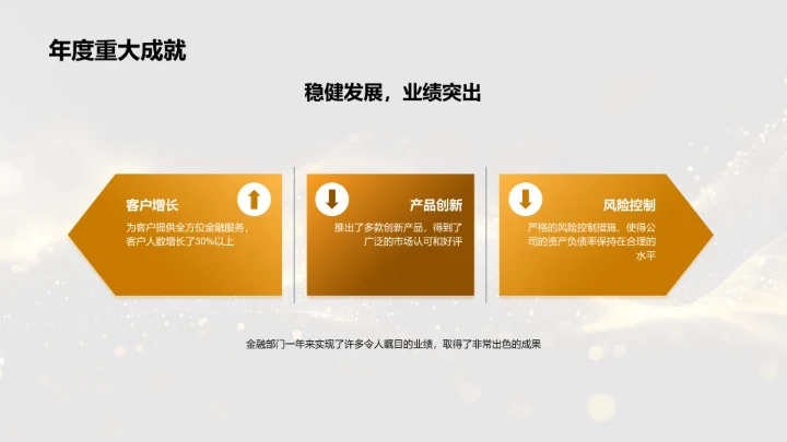 金融部门工作报告