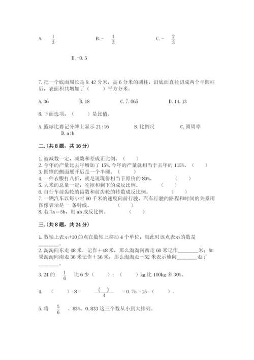 苏教版数学六年级下册试题期末模拟检测卷精华版.docx