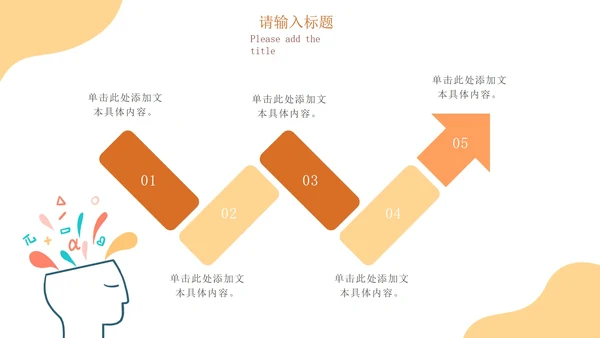 黄色扁平风做情绪的主人心理健康主题班会课PPT模板