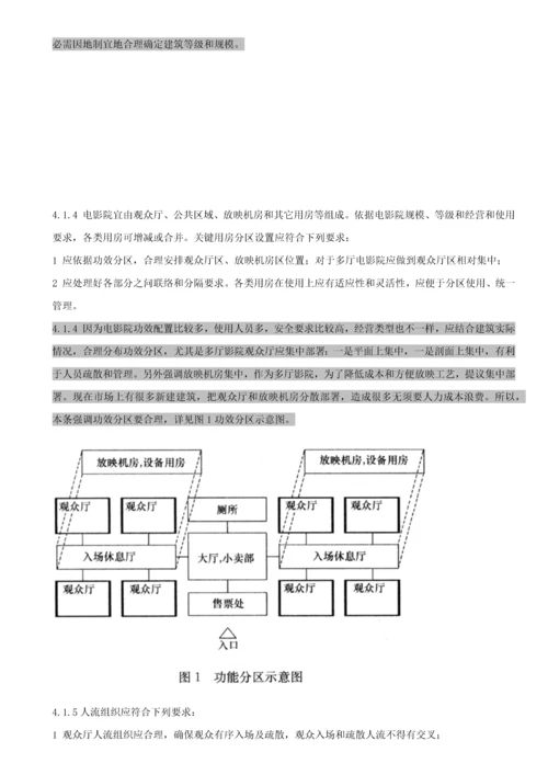 电影院经典建筑设计综合规范.docx