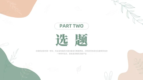 莫兰迪风如何写好文献综述PPT课件