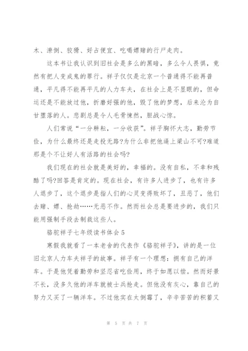 骆驼祥子七年级读书体会2022.docx