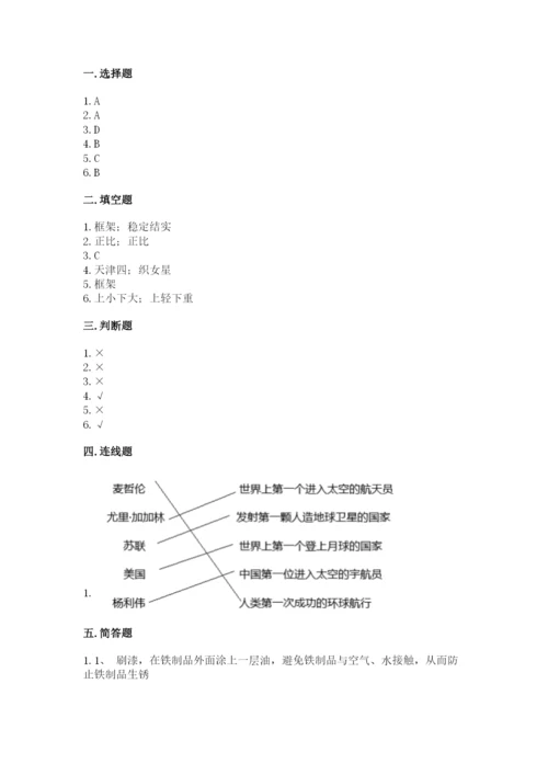 教科版科学六年级下册期末测试卷ab卷.docx
