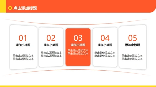 橙黄色像素插画风格大学生职业规划PPT模板