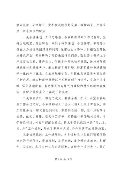 副县长在农村工作督查会讲话.docx