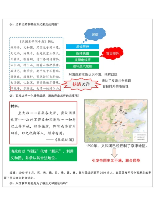 第二单元  近代化的早期探索与民族危机加剧 单元教学设计