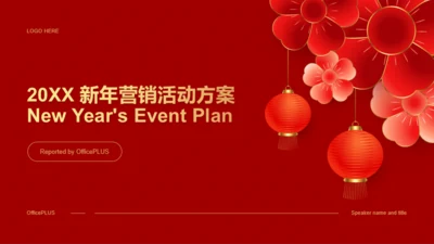 红色喜庆风新年营销活动方案PPT