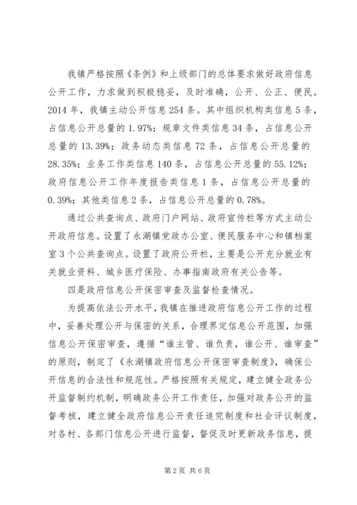 乡镇政府信息公开工作自查报告_1.docx