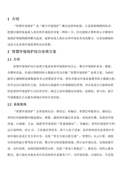 智慧环保解决专项方案.docx