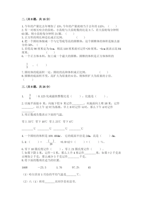 河北省【小升初】2023年小升初数学试卷【易错题】.docx