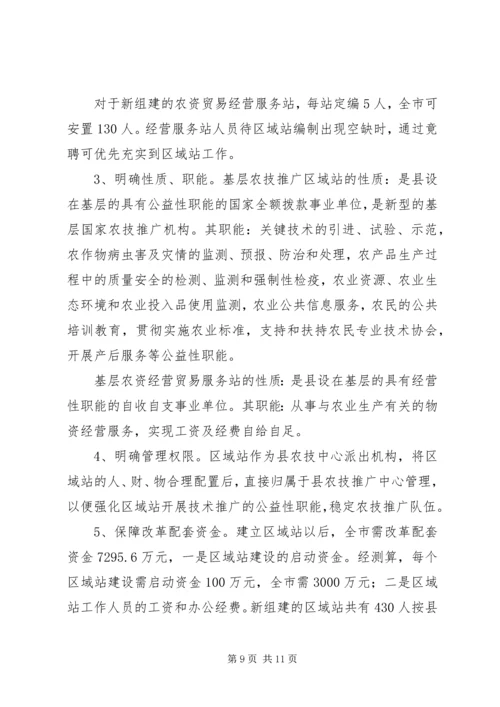 关于加强乡（镇）农科站体系建设情况的调查 (3).docx