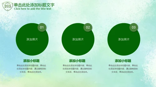 315绿色消费者权益日通用PPT模板