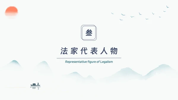 百家争鸣历史人物展示PPT模板