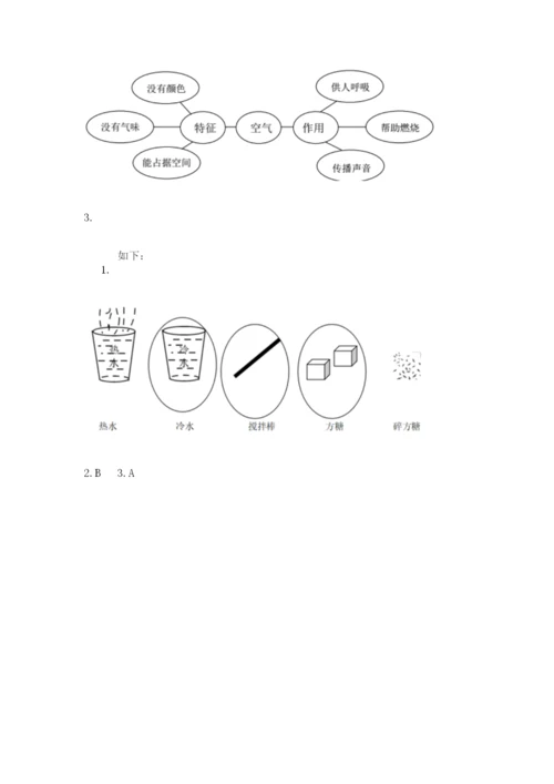 教科版小学三年级上册科学期末测试卷（精华版）.docx