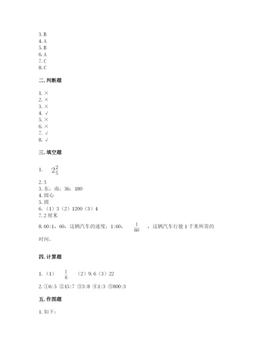 人教版六年级上册数学期末测试卷含答案（典型题）.docx