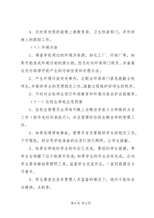 金狮中学突发事件应急处理预案 (3).docx