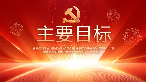 党支部党员大会工作总结汇报动态PPT