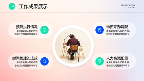 清新商务风工作总结PPT演示模板