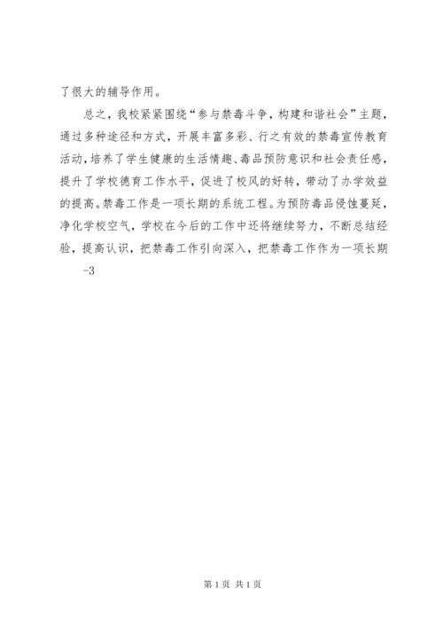 小学禁毒教育活动总结 (2).docx