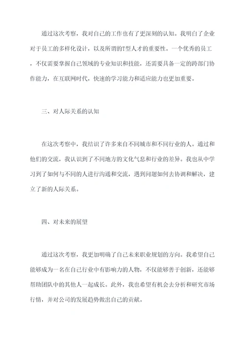 被考察人个人总结